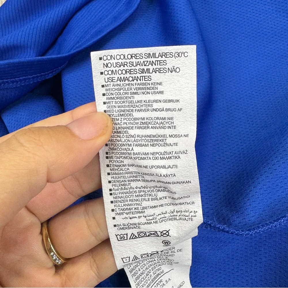 Under Armour Men's Performance Blue Polo Shirt Short Sleeve - Picture 11 of 14